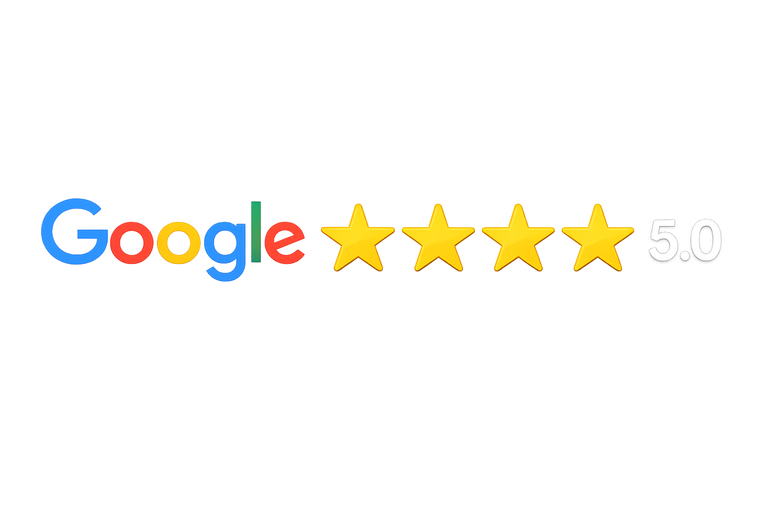 Google 5.0 star rating